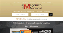 Desktop Screenshot of guiamaconiconacional.com.br